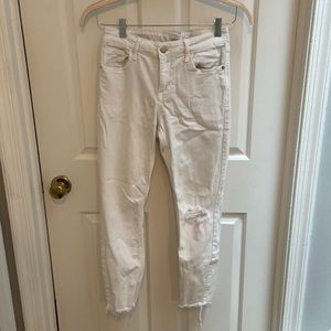 Old Navy Rockstar White Super Skinny Jeans